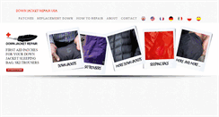 Desktop Screenshot of downjacketrepair.com