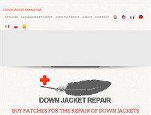 Tablet Screenshot of downjacketrepair.com